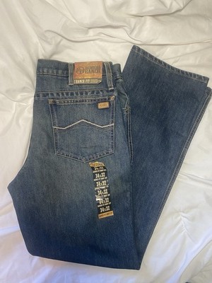 Redhead Ranch Ranch Fit Bootcut Jeans Blue Ranch Wash 5-Pocket Logo Accent