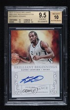 2012 Brilliance Brilliant Beginnings Kawhi Leonard #37 BGS 9.5 GEM MINT Auto p3f