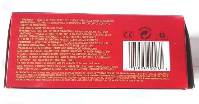 Matchbox Models of Yesteryear Y8-C Fyffes scala 1:61 - Immagine 3 di 4