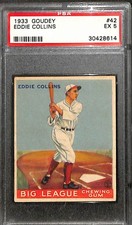 1933 Goudey #42 Eddie Collins PSA 5 EX 30428614 