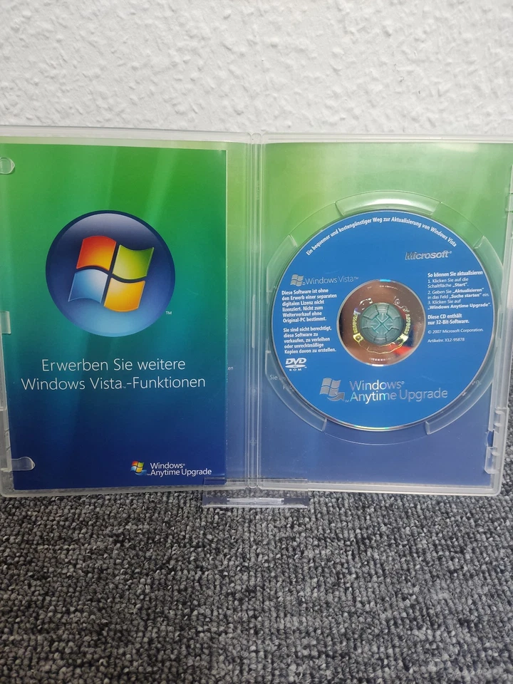 Windows Anytime Upgrade für Vista Funktionen 32 Bit Version Software PC - Bild 2 von 3
