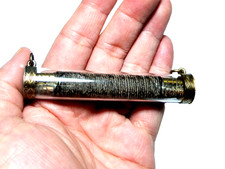 Raro Amuleto de Protección de Buda Tailandés Vintage Twin Takrut LP Klan Wat Phra Yat Antiguo