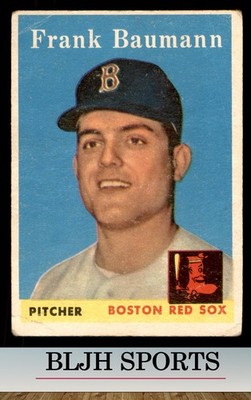 1958 Topps #167 Frank Baumann Boston Red Sox RC (See pics)