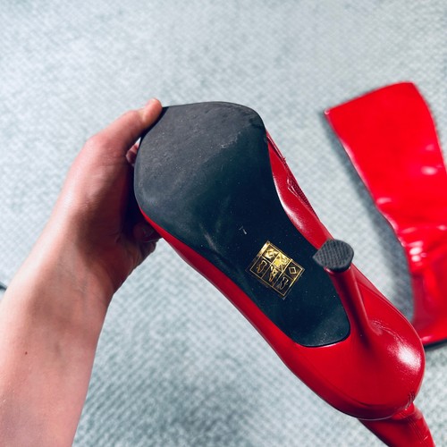 JEFFREY CAMPBELL Darlings Boot in Red Heeled Pointed Toe Boots Wmns 7 Valentine - Bild 5 von 9
