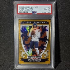 2025 Rookies And Stars Caleb Williams Crusade Prizm Gold Serial /10 PSA 10 