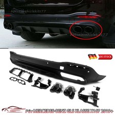 Heckdiffusor Auspuffblende passt f&uuml;r Mercedes GLE W167 GLS X167 19+ mit 53 Sport