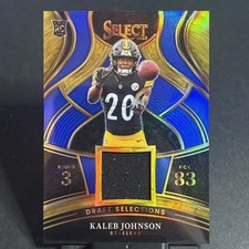 ✨2025 Panini Select - Draft Selections Mem Kaleb Johnson Blue Prizm (MEM, RC)✨