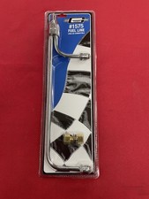 Mr. Gasket 1575 Fuel Line Chrome Steel Demon Series 38 Barbed Hose Inlet Kit