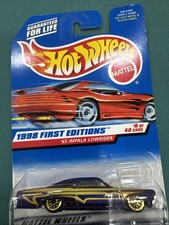 1998 Hot Wheels 635 First Editions 8/40 '65 IMPALA LOWRIDER Purple chevy 18207