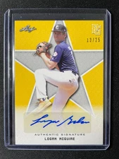 2020 Leaf Perfect Game Logan McGuire Autograph Yellow #13/25 Guardians!!!