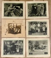 6 Ben Turpin Original Vintage Lobby CardS Rare! 101 Years Old! 5 Yukon Jake