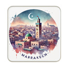 Marrakech, Morocco Fridge Magnet: Cute Handmade Travel Souvenir Gift