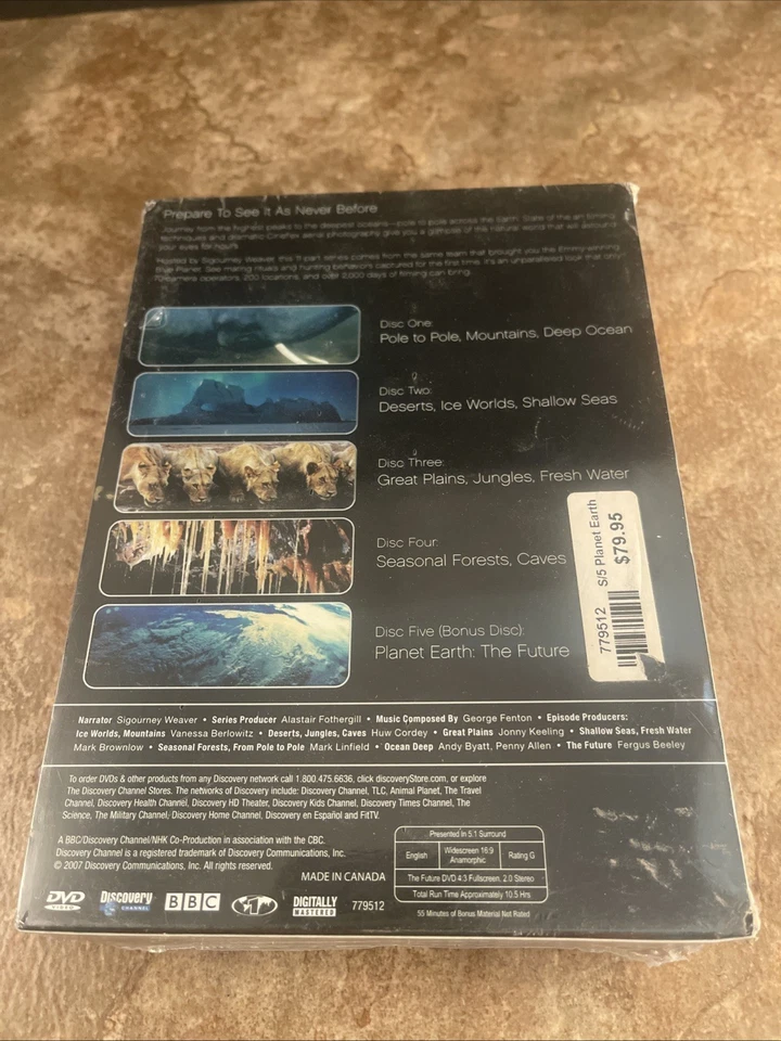 Planet Earth 5 DVD Collector's Edition Discovery Channel - NEW, SEALED - Image 2 of 2