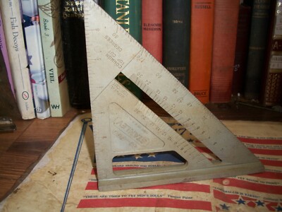 STANLEY TOOLS St Framing Speed Square 46-060 MADE USA VINTAGE USED COMPOASITION