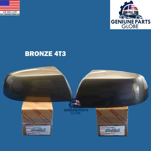 GENUINE OEM TOYOTA 10-20 SEQUOIA RIGHT & LEFT BRONZE 4T3 OUTER MIRROR COVER SET