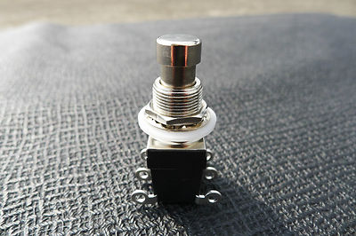 Momentary DPDT 6-Pin Stomp 12mm Switch for Guitar Effects Pedal True Bypass 202M