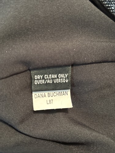 Dana Buchman 12 Pants Wool Silk Blend Lined Black White Tweed W/ Stretch - Picture 9 of 9