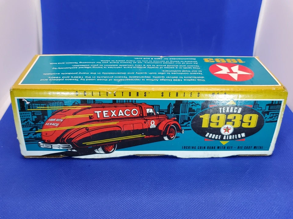 ERTL Texaco 1939 Dodge Airflow Tanker #1703 Serial Number Bank Series #10 New - Image 3 of 3