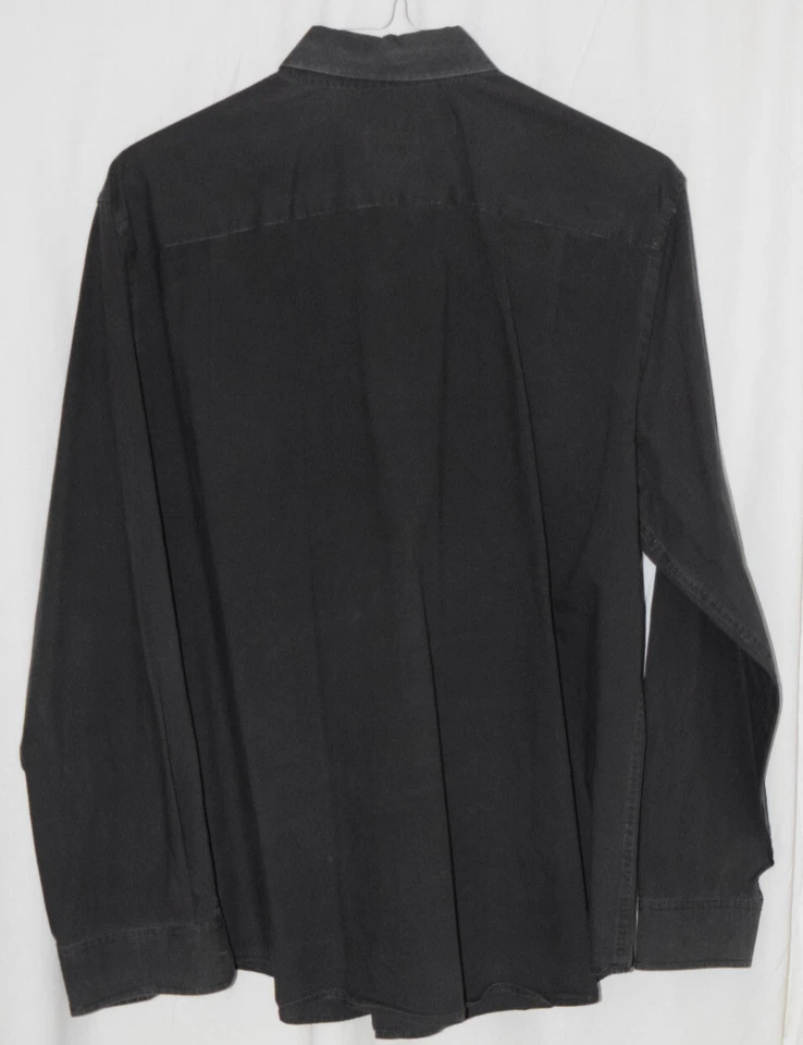 Merona -  Long Sleeve Button Down Dress Shirt Clssic Fit - Gray - Size L/G - Image 2 of 4