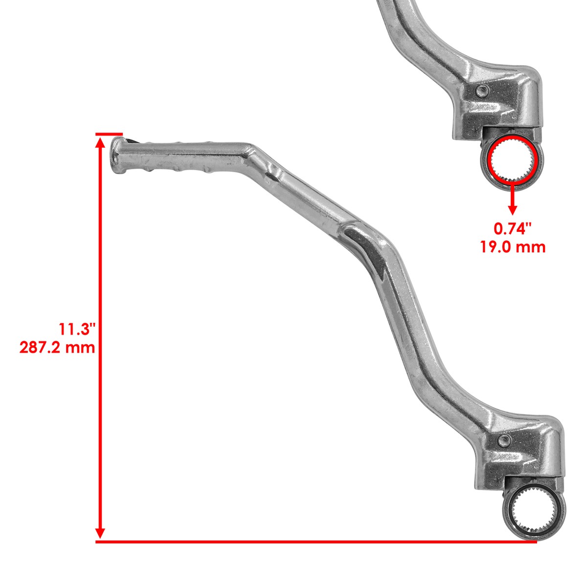 Caltric 2S2-15620-01-00 Kick Start Lever Pedal For Yamaha YZ450F