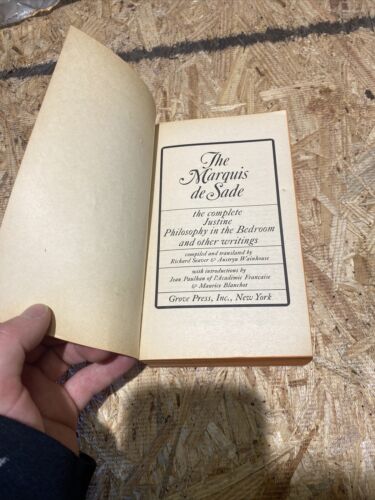 THE MARQUIS de SADE three complete novels Grove Press 1st US Paperback - Picture 2 of 7