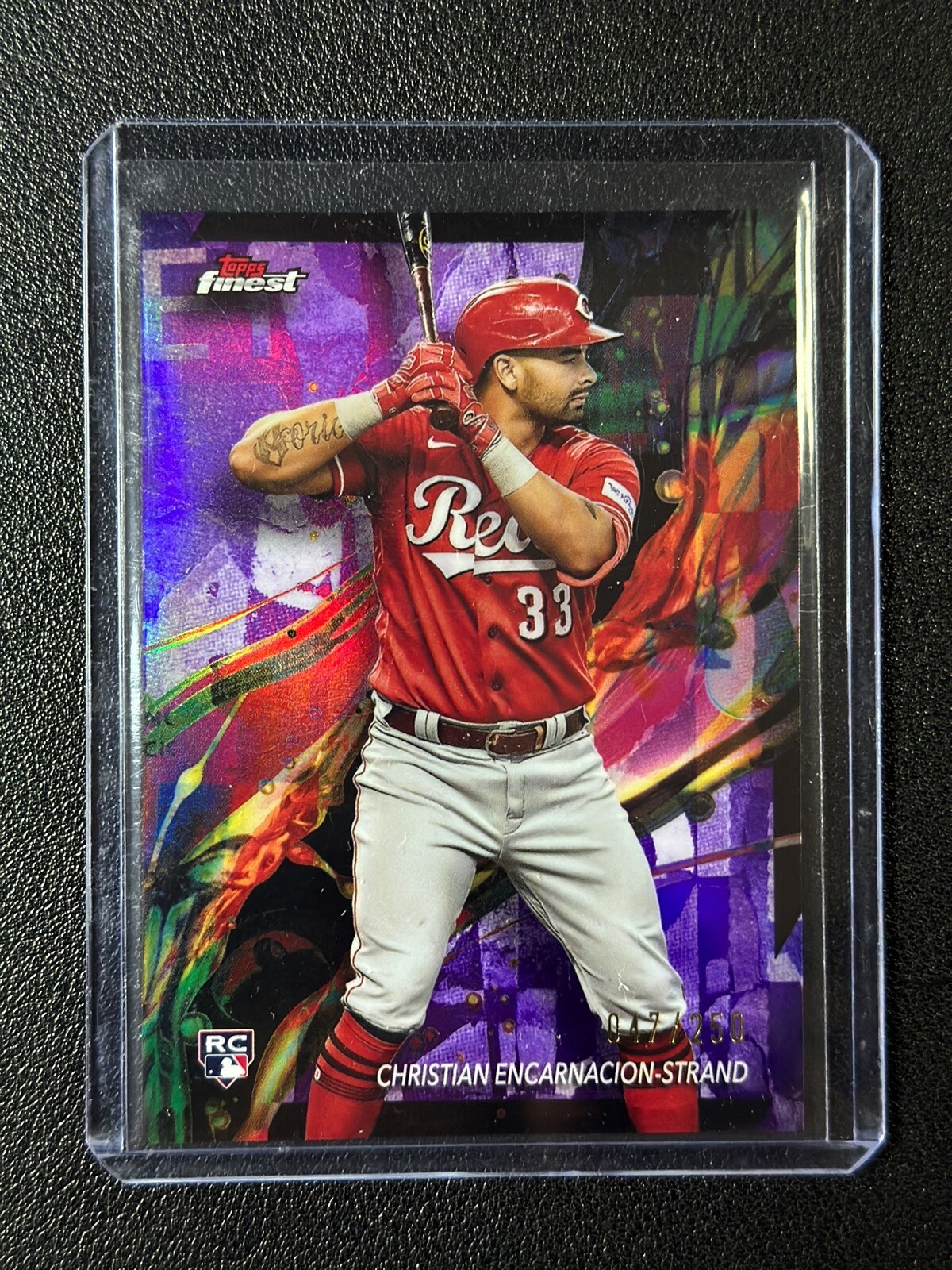 CHRISTIAN ENCARNACION-STRAND 2024 TOPPS FINEST #4 ROOKIE PURPLE REFRACTOR /250