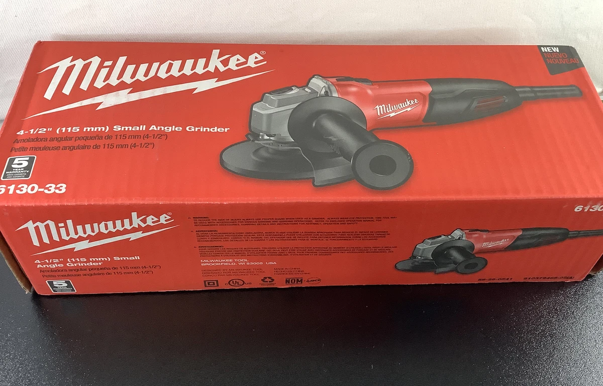 Milwaukee 6130-33 120V 4.5 inch Angle Grinder 45242195732 eBay