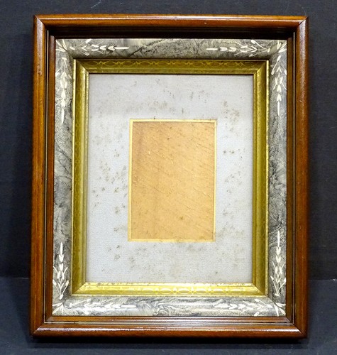 Antique VICTORIAN Deep Tray Edge WALNUT WOOD Painting PICTURE FRAME / Eastlake - Picture 5 of 12