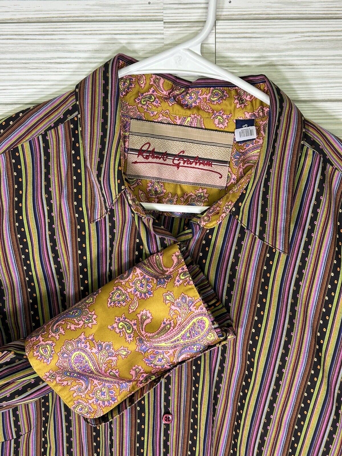 Woman’s Robert Graham Size 12 Button Up Multi Col… - image 1