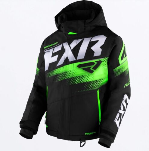 FXR Youth Kids Snowmobile Jacket Lime Green 10 12 14 16  230407-1070 - Picture 1 of 3