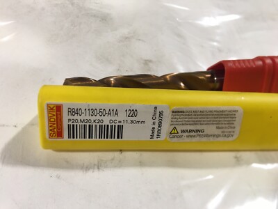SANDVIK Drill Bits R840-1130-50-A1A 1220 Dc=11.30mm With Coolant thru