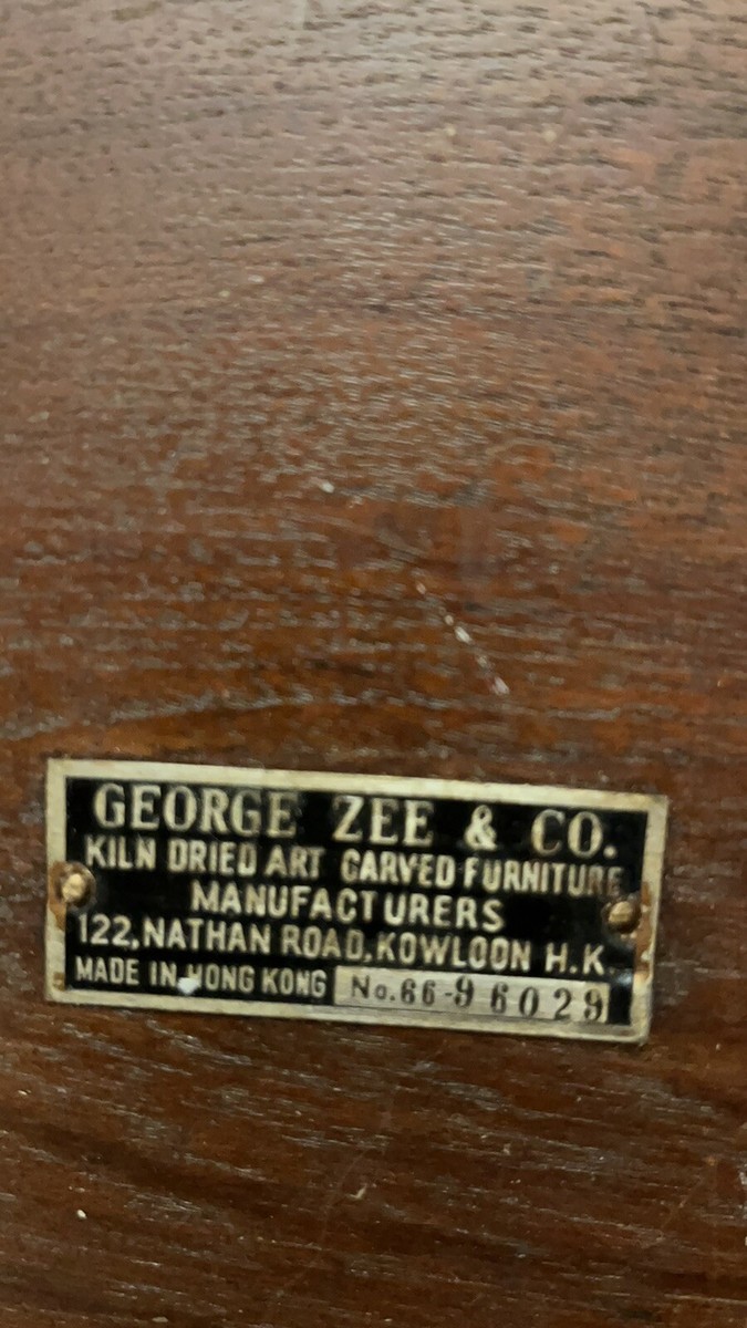 Vintage George Zee & Co Hong Kong Hand Carved Wood Nesting Vintage George Zee & Co Hong Kong Hand Carved Wood Nesting