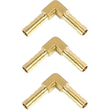 Brass Hose Barb90 Degree L Right Angle Elbow Fitting 3/16" 5mm Barb Splicer M...