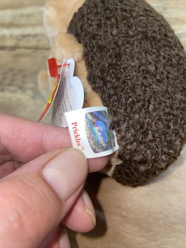Vintage 1998 TY Beanie Baby - PRICKLES the Hedgehog (6 inch) - Picture 8 of 9