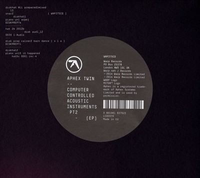 APHEX TWIN COMPUTER CONTROLLED ACOUSTIC INSTRUMENTS, PT. 2 [12''] NEW 12 INCH VIN
