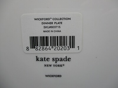 Lenox 803715 China Kate Spade Wickford Dinner Plate for sale