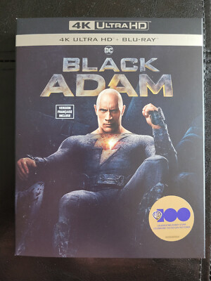 Black Adam  (4KSlipcover only,No Case,No Disc.RARE Can. Ed.WITH FRENCH)