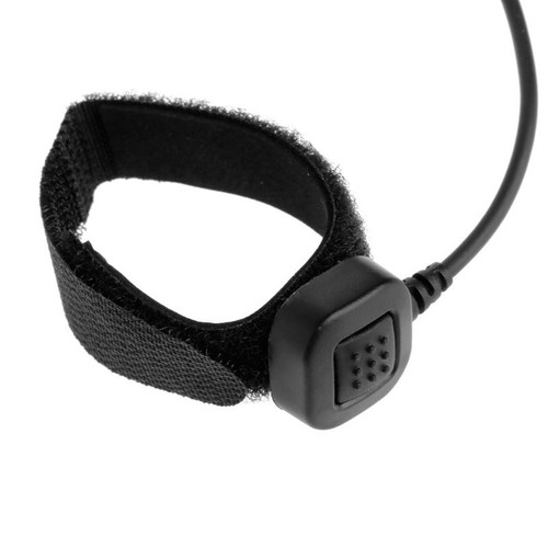 Medium-duty Throat Mic Kit for w/ Translucent Tube & Finger PTT For - Zdjęcie 5 z 8
