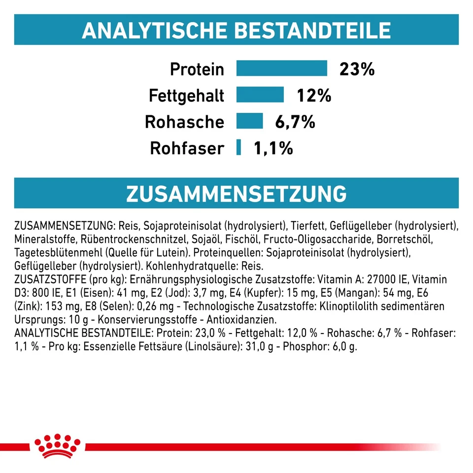 Royal Canin Hypoallergenic Moderate Calorie Trockenfutter 7kg Hunde - Bild 4 von 4
