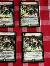 Duel Masters 4x Q-tronic Omnistrain Foil Promo Cards L2 Y2 
