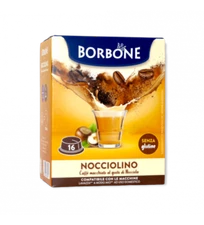 HAZELNUT COFFEE CAFFÈ BORBONE NOCCIOLINO - 16 A MODO MIO COMPATIBLE CAPSULES 8g