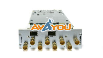 Evertz 7708SFP-2 ASI/SDI/HD/3G Dual Fiber Optic SFP RX/TX w/ BNC I/O +3RU