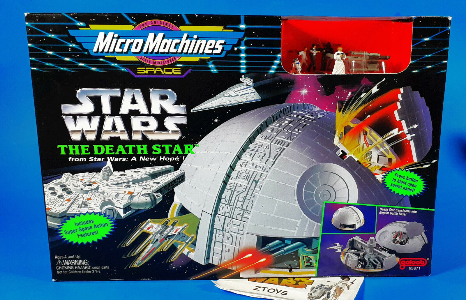 NEW!💥Star Wars Micro Machines💥THE DEATH STAR PLAYSET💥Vintage,1993✅Fast Ship! 