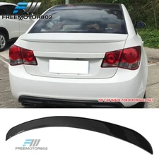 Fits 10-15 Chevrolet Cruze OE Style Rear Trunk Spoiler Wing Lip Lid Gloss Black