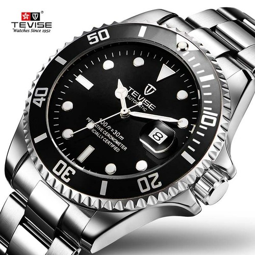 2020 TEVISE Top Brand Uomo Business Orologio Meccanico Automatico Lusso  Moda Nuovo | eBay