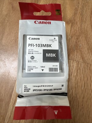 Canon PFI-103MBK Tinte matte black IPF 5100 6100 6200  2211B001AA  2014.02