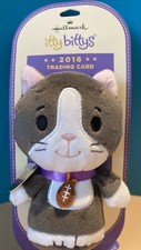 Hallmark Itty Bitty Kitten Bowl Limited Edition Muffin On Trading Card 4.5"