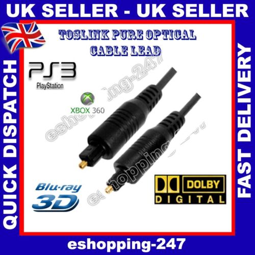 1M Optical Male HD Toslink Switch Splitter Dolby 5.1 DVD PS3 HiFi Cable E070. - Afbeelding 1 van 1