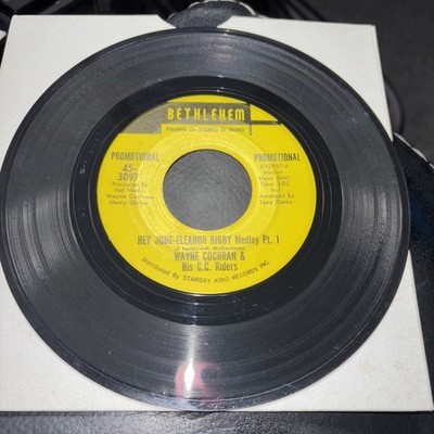 Wayne Cochran & His C.C. Riders - Hey Jude-Eleanor Rigby Pt. 1 / Pt. 2.   VG. 