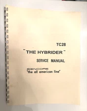 SERVICE MANUAL Sencore TC28 Hybrider Tube Tester TC-28 bound book manual
